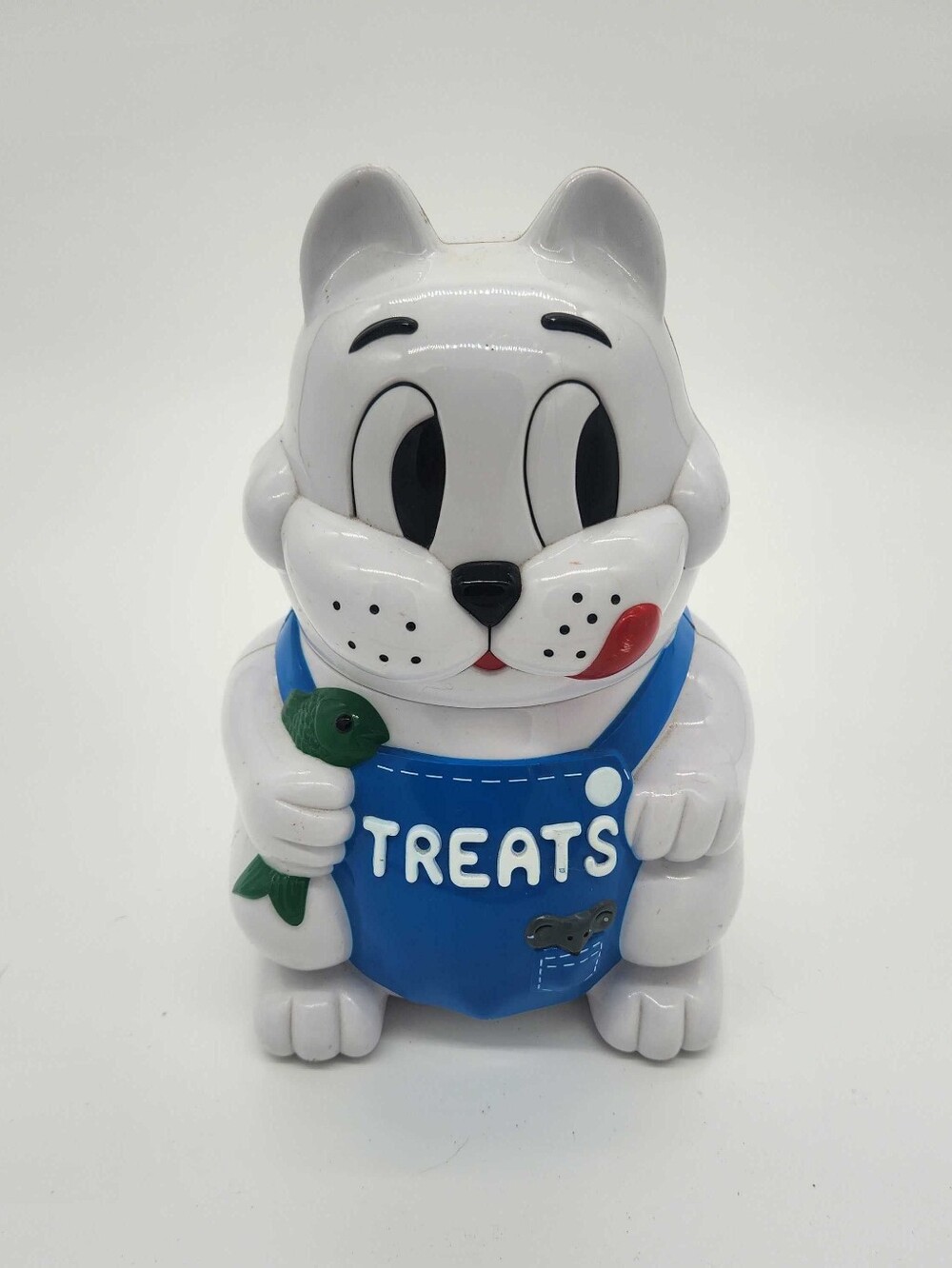Fun-Damental Singing Cat Treat Jar Works Vintage